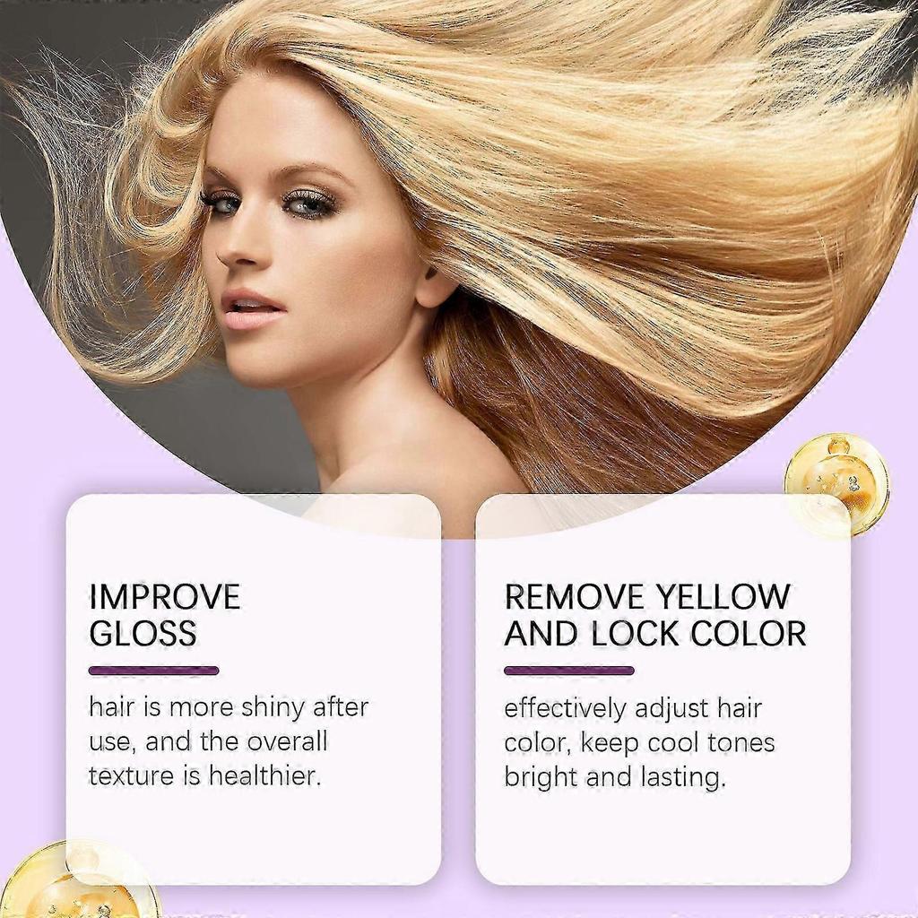 Moisturzing Purple Hair Mask, Deep Repair and Conditioner Trteatment for Damaged, Dry Hair, Nourishing Strengthen, Brings Hair luster & Softness