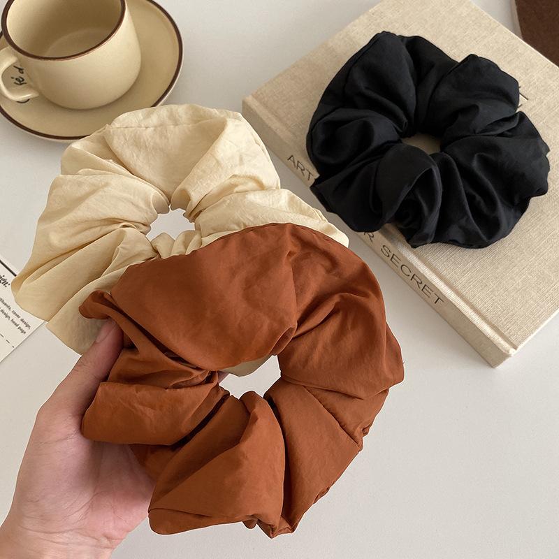 1pc New Korean style fluffy cloud shaped large intestine headband with French laziness and retro style headband