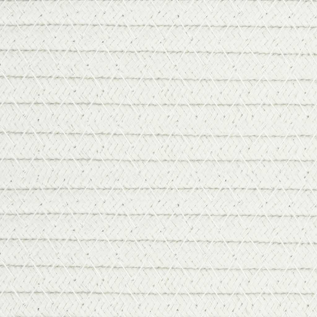 Vidaxl Kosz Do Przechowywania, Biały, Ø38X36 Cm, Bawełna