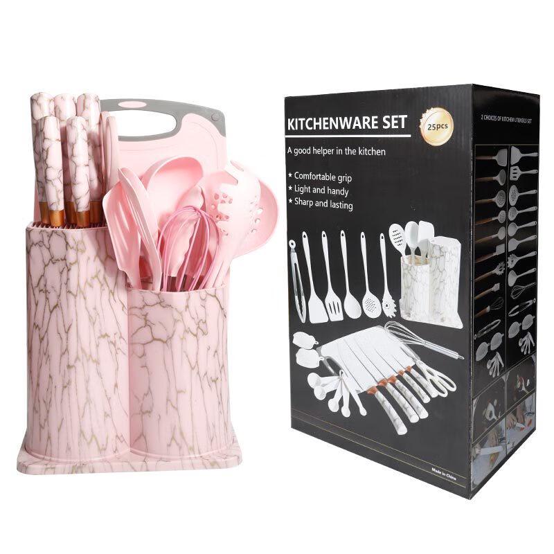 ZISIZ 25-Piece Silicone Kitchen Utensil Set