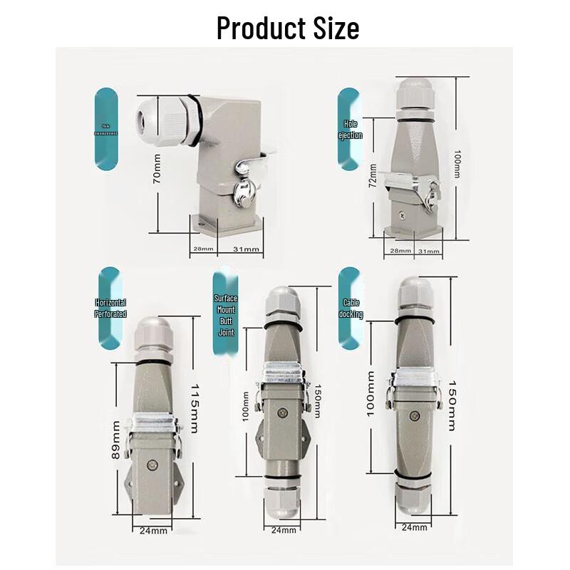 Sanlin HA-003-2 Heavy-Duty Rectangular Aviation Connector