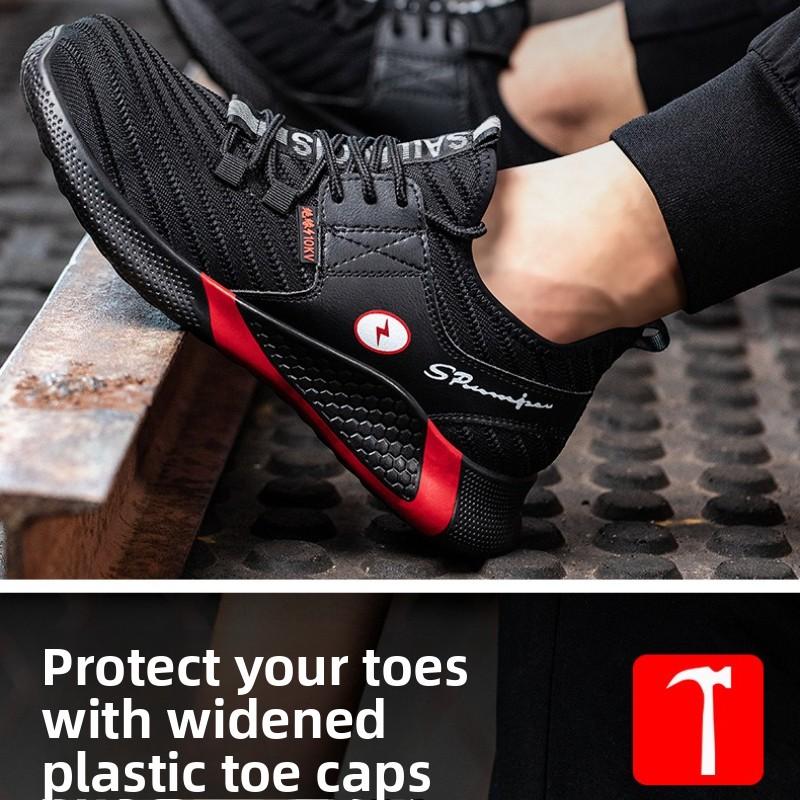 Steel Toe Shoes Man Safety Puncture-Proof Work Shoe Men Women Protective Work Shoes Steel Toe Anti Smashing Protection Shoes