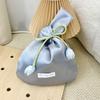 Vest Shape Tulip Wrist Bag Large Capacity Tope Handle Wedding Beauty Bag New Chinese Style Silk Cloth Goddess Day Gift Bag