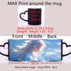 Personalisierte Zaubertassen, individuelle Farbwechseltasse, durch Hitze aktiviert, jedes Bild, Foto oder Text wird auf die Tasse gedruckt, Geschenk zum Muttertag für Papa