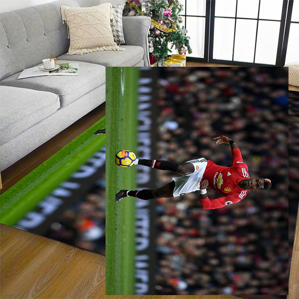 Paul Pogba Action Floor Mat Perfect for Kitchen Dormitory Living Rooms Playrooms Antislip Carpet Anime Office Decor