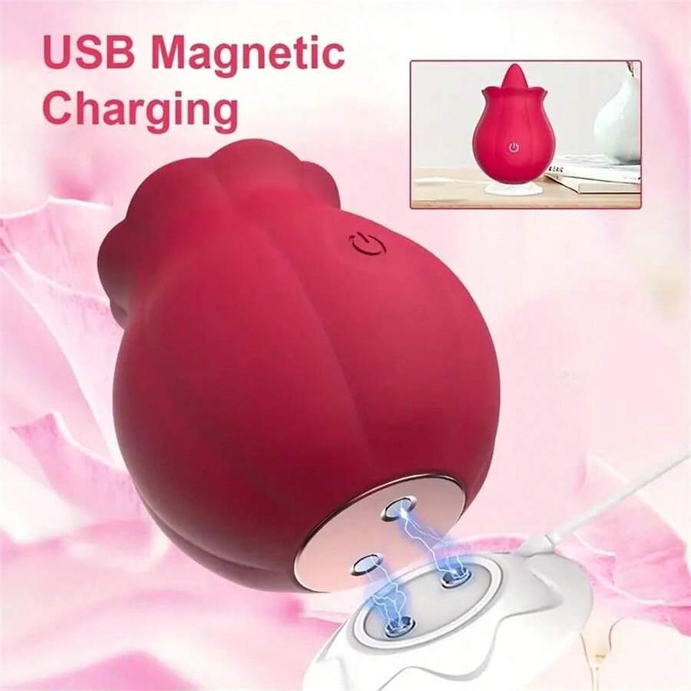 Adults Goods Rose-toy Swing Tongue Licking Vibrator Female Powerful Oral Nipple Clitoris Stimulator Massager Sex Toys For Women
