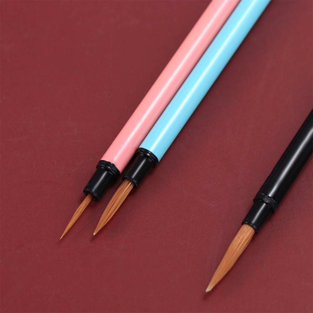 3pcs Slim Detail Paint Brush Pointed Tip Drawing Brush Manicure Tool Hook Line Brush Calligraphy