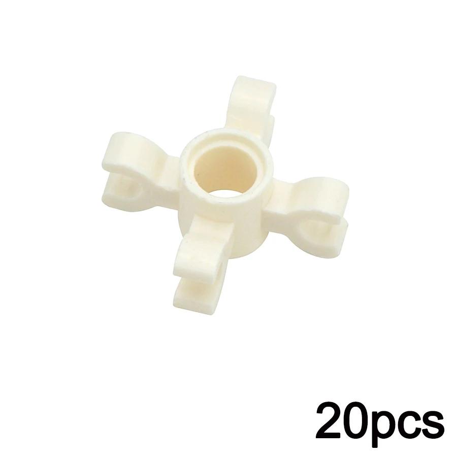 

DIY Building Block 20Pcs MOC High-Tech Part 90202 Pin Connector Round with 4 Clips (Horizontal Grip) Brick Particle Kid Toy Gift