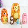Model Animale Păpușă Matrioșka Jucării Păpuși Stivuibile din Lemn Decor pentru Casă Păpuși de Cuibărit Jucărie pentru Copii