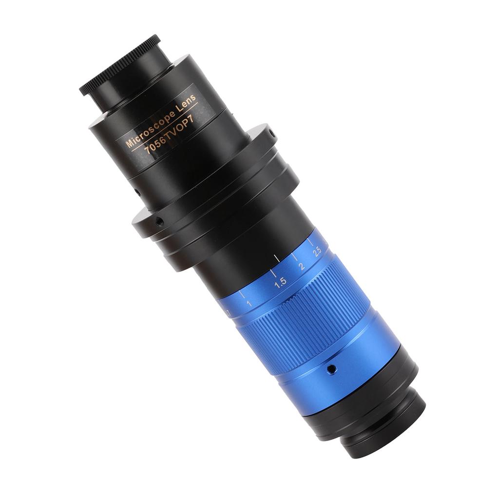 KP‑7056TVOP7 32X‑252X Monocular Microscope Lens 0.7X‑5.6X Continuously Adjustment for Observing