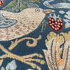 Morris Design Studio Morris Design Studio Back Cushion Cover LL1710 "Strawberry Thief" Blue-Green, 45x45cm,