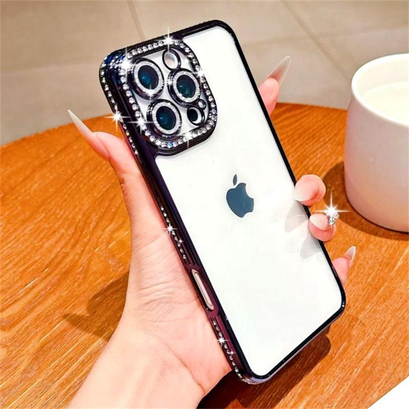 Glitzer Diamant Hülle für iPhone 16 15 Pro Max 14 Plus 13 12 Hülle Samsung Galaxy S25 Edge S23 Ultra S24 FE A56 A36 A26 A16 A55 A35 A25 A15 A54 A34 A14
