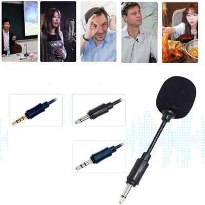 Mobile Phone Studio Smartphone Stereo Mic Recording Mini Jack Microphone Interview Microphone