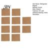 Magnetic Fridge Decor 10 Sets DIY Acrylic Magnet Kit, Square Refrigerator Durable Magnets Crafts, Clear Picture Photo Holder for Home Office