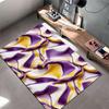 Purple and Gold Abstract Waves suitable as a non-slip mat for the living room or bedroom sofa