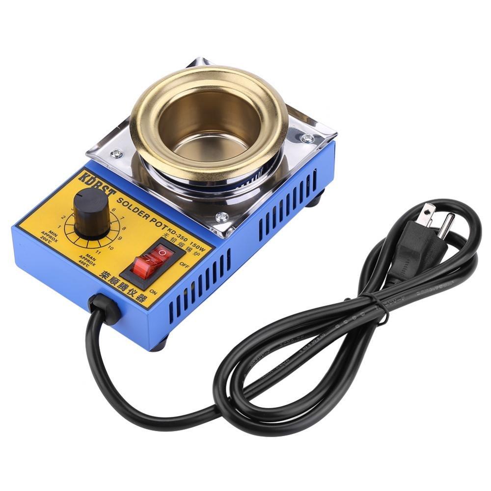 

150W-50mm Titanium Alloy Molten Soldering Pot, Lead-Free, Analog Soldering Pot, 110V, 200℃-450℃