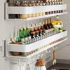 Wall-Mounted Punch-Free Kitchen Spice Rack & Shelf Organizer