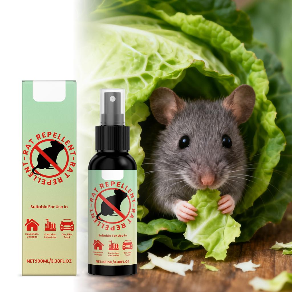 Multi-scenario Rat Spray, A Safe And Protective Agent Specifically Designed For Vehicles, And Industries,100ML