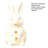 Easter Candlestick Bunny Design Decorative Ornament with Fine Carving Comfortable Hand Feel Artistic Candle Stand Office Table Decor