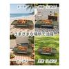 Charmline 35 x 22 cm Portable Charcoal BBQ Stove, Foldable Compact Camping Equipment for 1-3 People, Ideal for Garden, Beach, Picnic and Table Use,