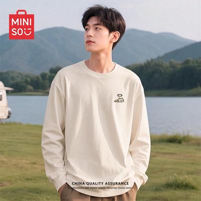 Men's Pure Cotton Cartoon Long-Sleeve T-Shirt