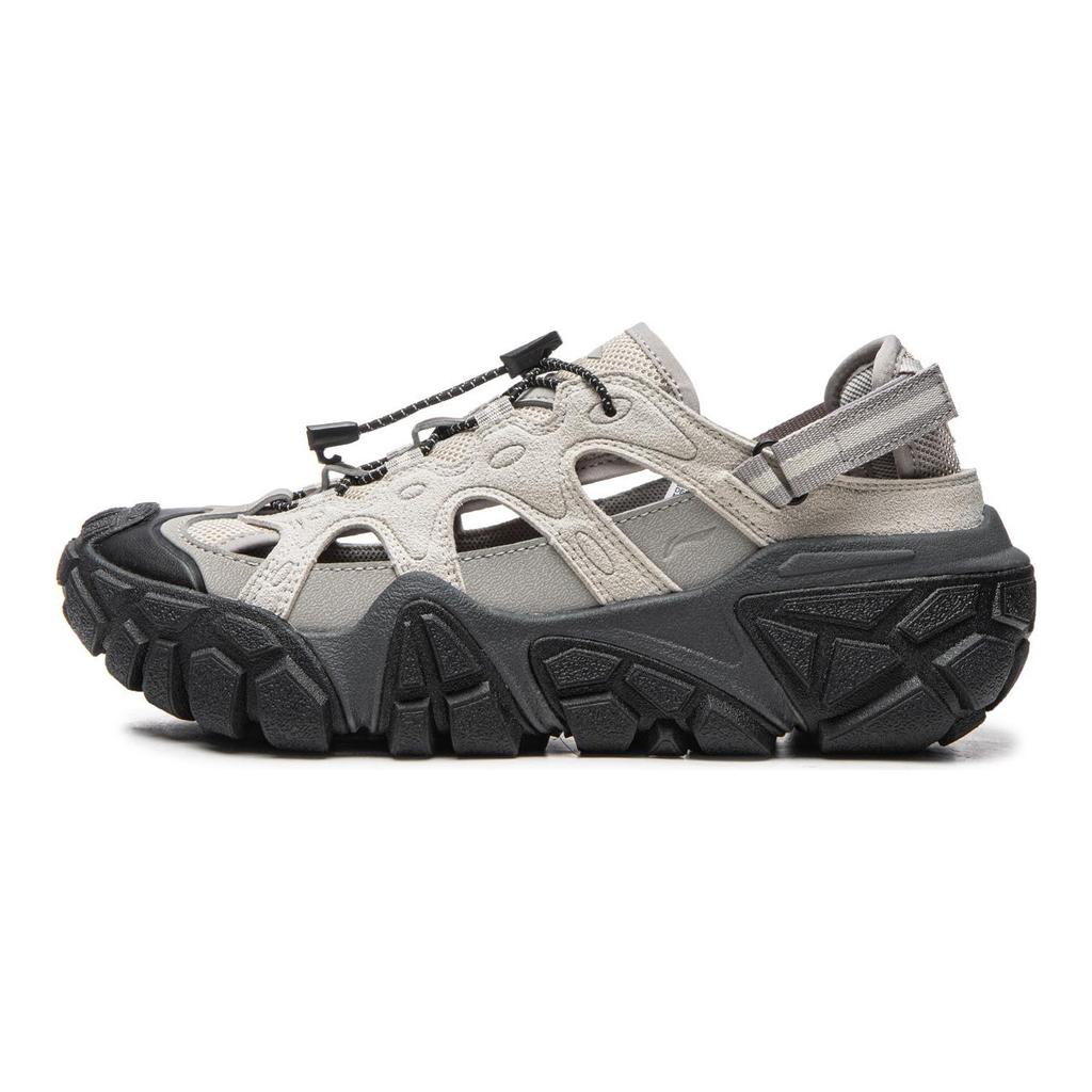 Li Ning Sand Dune Slip Resistant, Abrasion Resistant, Lightweight River Trekking Sandal Women's Gray AGUW028-1