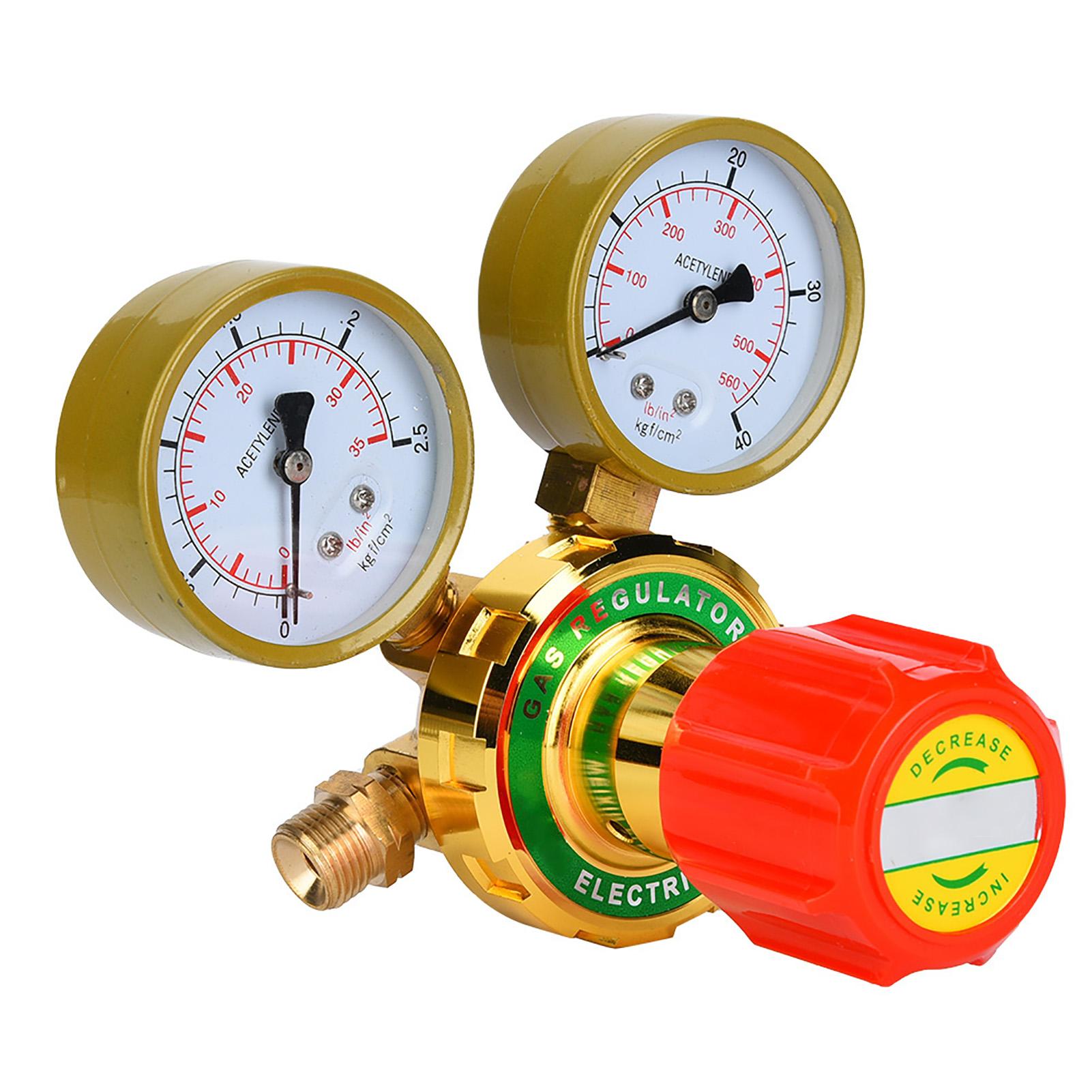 

WX YQE‑03 60 Манометр ацетиленовый Манометр Редуктор давления ацетилена для газовой горелки Сварочный резак Комплект G5 8 CGA580