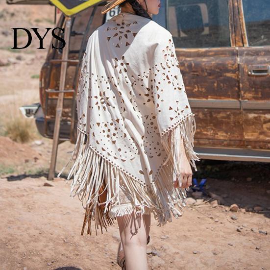 Classic Women Shawl Warm Fabric Solid Color Versatile Hollow Skin-friendly Tassels Hem Winter Scarf Comfortable Wrap Accessory