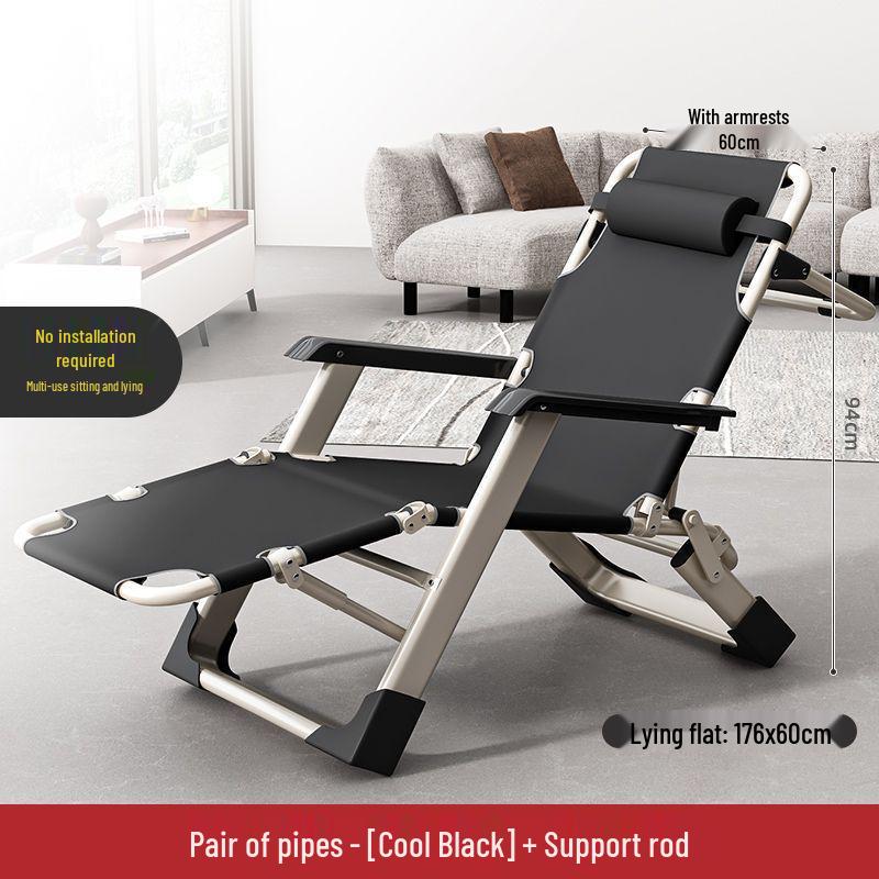 Reclining Foldable Lounge Chair for Napping, Office, or Home Use