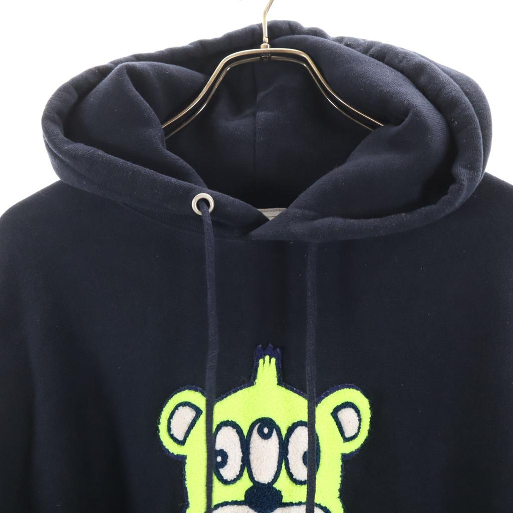 PUNK DRUNKERS Long Sleeve Sweatshirts M Navy Back Brushed Men's Used