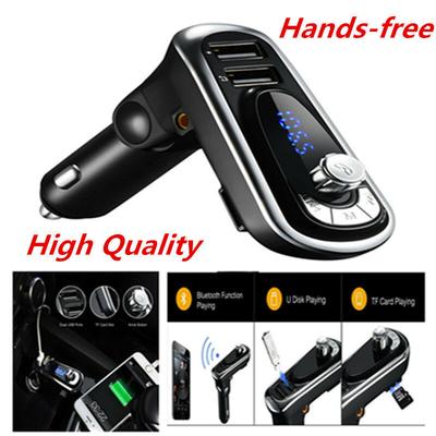 Bluetooth FM Transmitter Hands-free Car Kit With Dual USB Charger MP3 Player