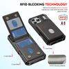 2 In 1 Detachable Card Holder Magnetic Leather Phone Case For iPhone 17 Pro Max 16 Plus 15 14 13 12 Kickstand Shockproof Cover