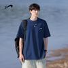 Guirenniao Men's Ice Silk Quick-Dry Crew Neck T-Shirt