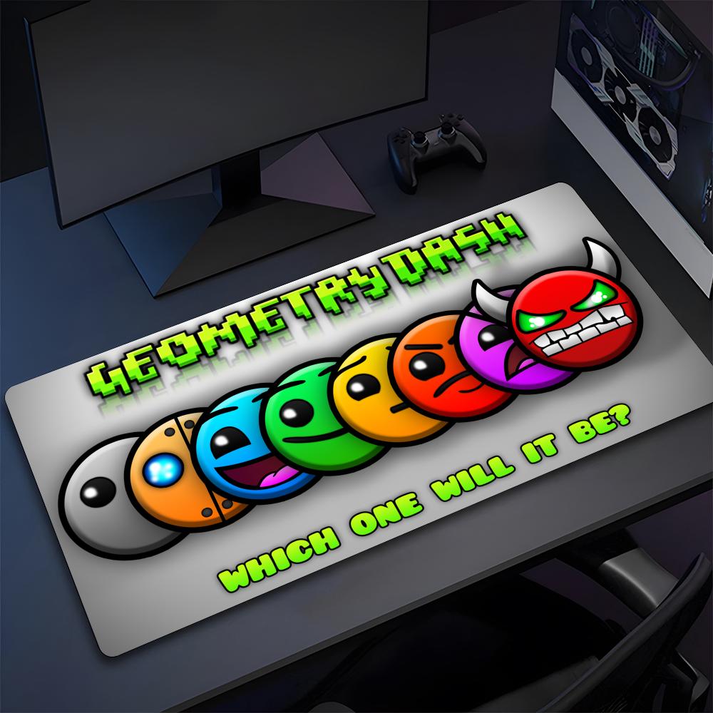 Geometry Dash Gaming Mouse Pad High Quality Natural Rubber Mouse Pad The Most Professional Washable Laptop Mouse Pad