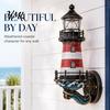 Coastal Wall Sconce Lighthouse Light, Vintage Nautical Lamp, Decorative Home Decor Light for Porch Patio Garden Beach House, Unique Housewarming Gift