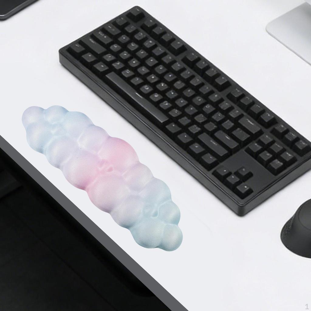 Reposamuñecas para Teclado Brazo de Ordenador Antideslizante Almohadilla para Codo de Escritorio de Portátil para Juegos Familia Amigos