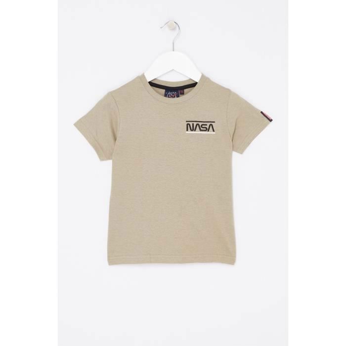 T-shirt - Nasa - GNS80705 K S6-8A - Marron - Manches courtes - Coton