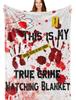 Serial Killer Gift Cozy Throw Blanket For True Crime Fans Perfect For Watching Documentaries Unique Present For Him Or Her