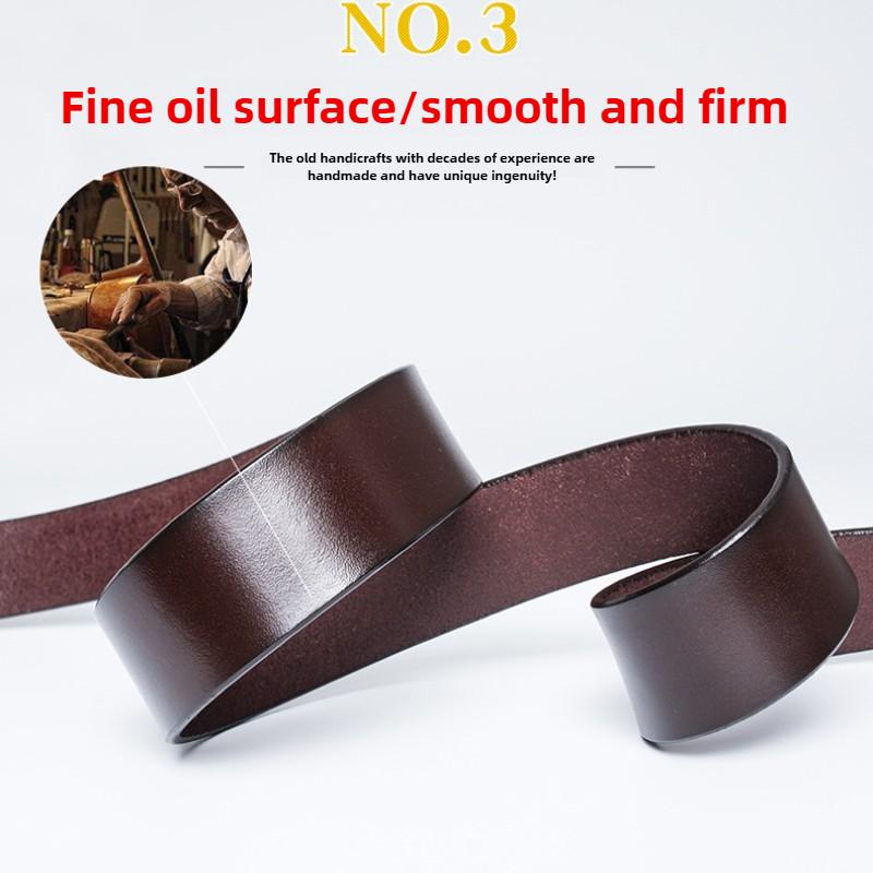 Gold Men's Belt Whole Two-layer Cowhide Fashionable Retro F Letter Belt Plate Buckle