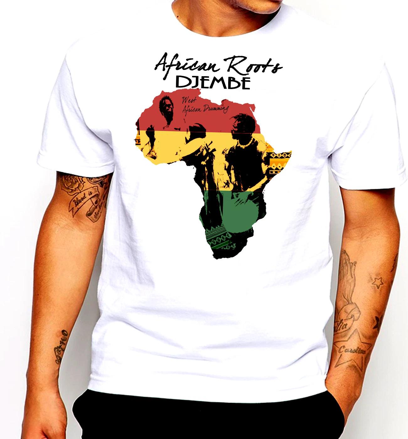 Africa T-Shirt, African Map, Black History, Rastafari, Reggae Cotton Tee NEW M
