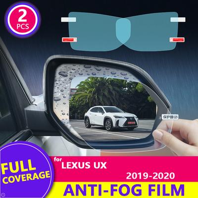 Dla Lexus UX200 UX250h - Folia HD na lusterko wsteczne przeciwmgielne przeciw zarysowaniom przeciwdeszczowa naklejka na lusterko samochodowe