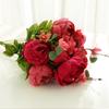 European Style Artificial Flowers Vintage Bouquet Peonies Flowers for Home Table Centerpieces Wedding Decoration