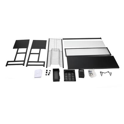 Over The Sink Dish Drying Rack Carbon Steel Space Saving 2 Tier Above Kitchen Sink Dish Drying
