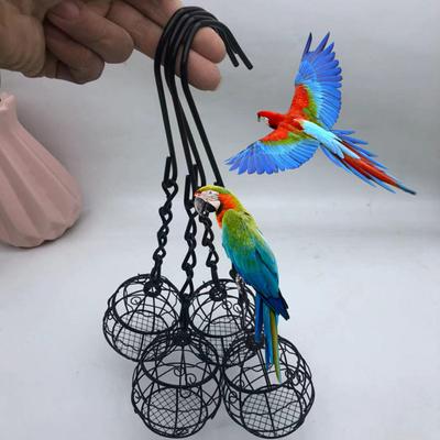 Ekologický Iron Wire Strong Parrot Zásobník na jídlo Andulka Korela Venkovní krmítko Příslušenství ke kleci