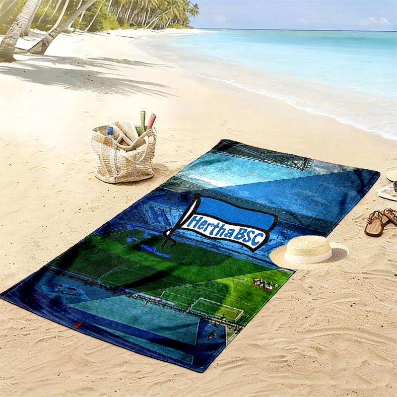 Hertha Soul Print Beach Towel, Large Soft Quick Dry Towel for Beach Camping Swimming