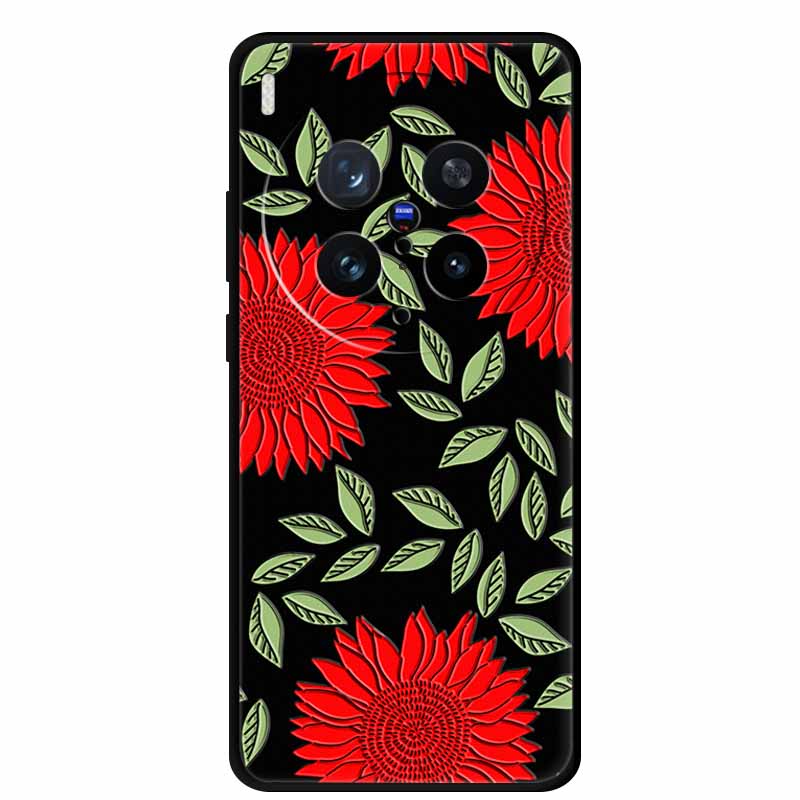3D Emboss Case For Vivo X300 5G Phone Case Shockproof Silicone Soft Coque For Vivo X300 Pro 5G Back Cover Case X 300 Pro Fundas
