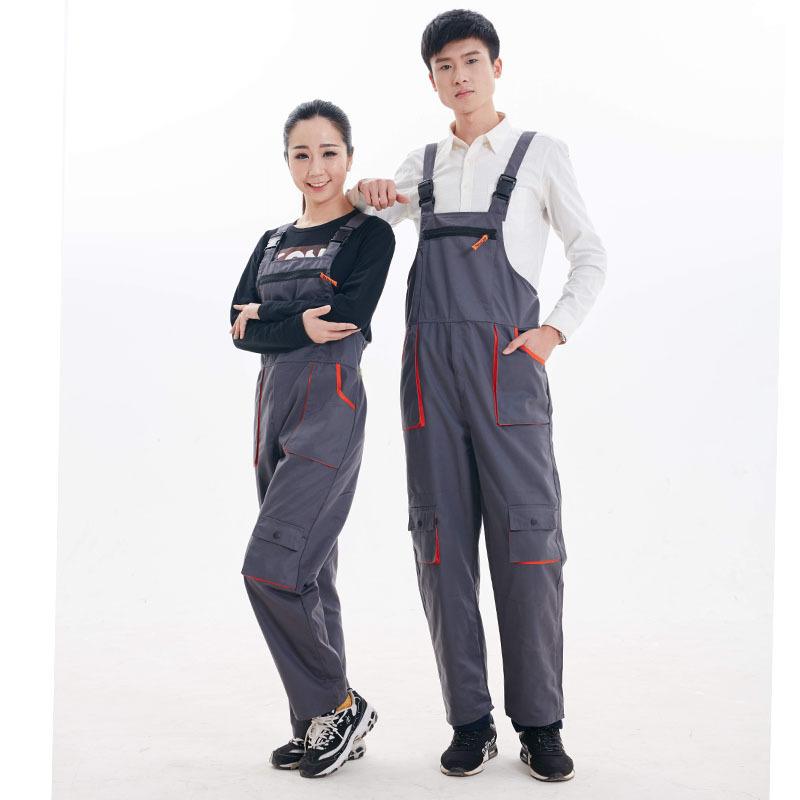 Overalls, Men's and Women's One-piece Overalls, Men's Four Seasons Costumes, Auto Repair Machine Installation, Wear-resistant Blue Tooling
