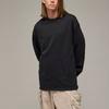 Y-3 Solid Color Crew Neck Pullover Long Sleeve Sweatshirt Unisex Sweatshirt Black IR7113