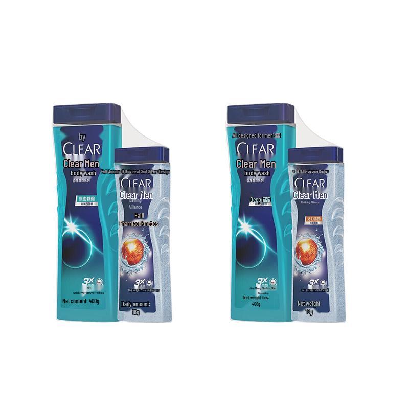 Clear Men Deep Sea + Vitality Cologne Scented Shower Gel