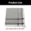 Desert Shemagh Scarf for Outdoor High Absorb Arab Headscarf Traditional Keffiyeh Bandana Arabian Scarf Head Covering